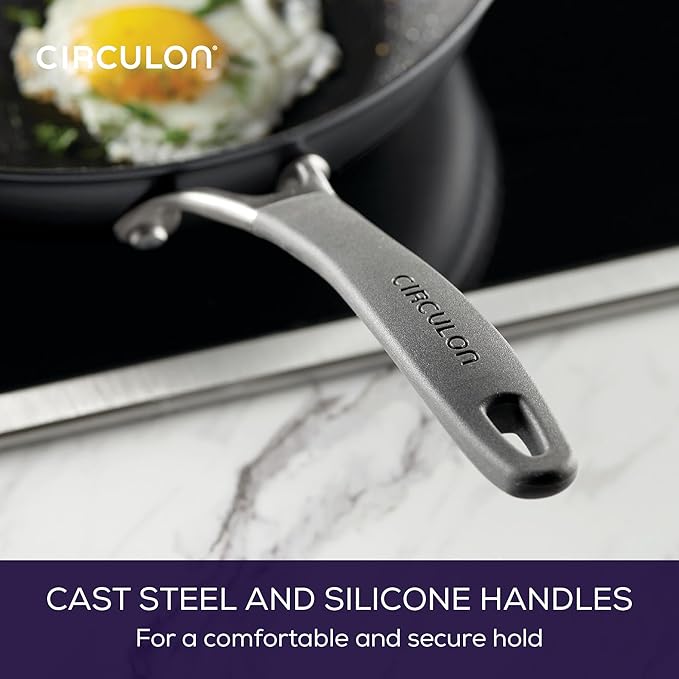 Circulon A1 Series with ScratchDefense Technology Nonstick Induction Frying Pan/Skillet 12 Inch Graphite