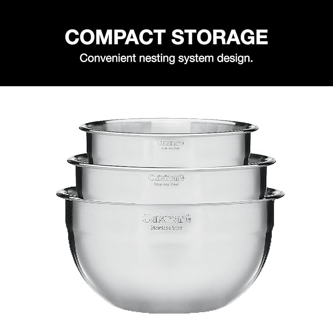 Cuisinart Coffee Maker 14-Cup Glass Carafe Fully Automatic for Brew Strength Control &amp 1-4 Cup Set &amp Mixing Bowl Set Stainless Steel 3-Piece CTG-00-SMB