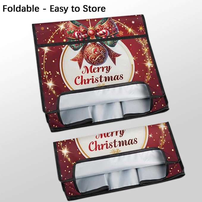 cfpolar Kitchen Aid Mixer Cover Compatible with 6-8 Quarts Christmas Balls Xmas Bows Stand Mixer Cover Kitchen Aid Mixers Accessories Appliance Organizer Bag Dust Covers with Zipper Pocket