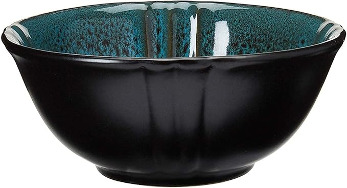Unknown1 Coral Reef 16 Piece Dinnerware Set Blue Solid Casual Round Stoneware Medium