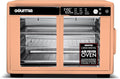 Gourmia French Door Air Fryer Oven - 37 Qt Large Capacity Convection Toaster Oven FryForce 360° Digital Display 12 Cooking Presets Dehydrate Fits 13” Pizza Dishwasher-Safe Peach