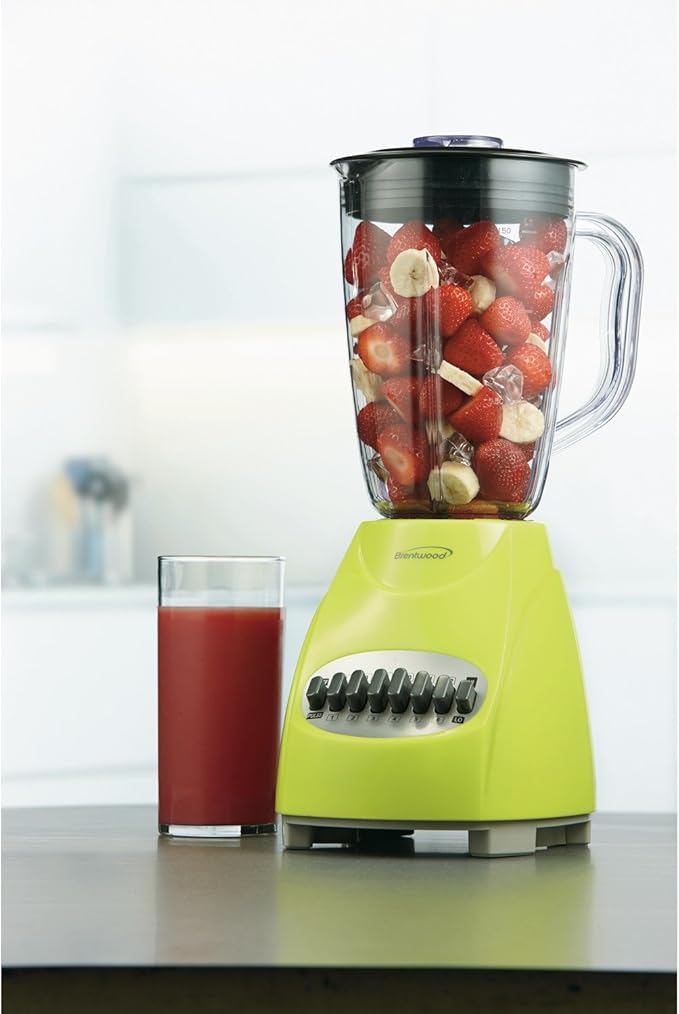 Brentwood JB-220G 12-Speed + Pulse Blender Lime Green