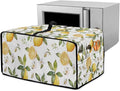 Vintage Lemon Toaster Oven Cover Heavy Duty Heat-resistant Waterproof Dust-Proof Protective Case with Side Pockets for Bake Air Fry Toaster Oven