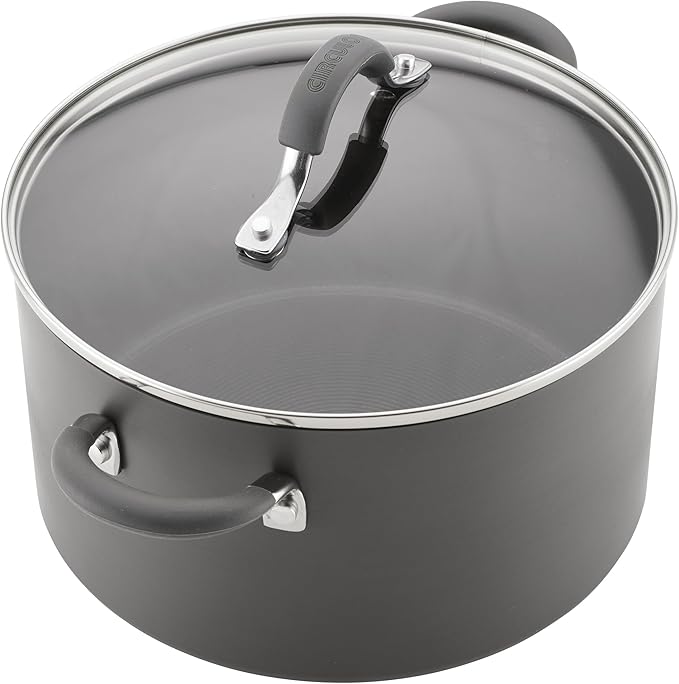 Circulon 83903 Radiance Hard Anodized Nonstick Cookware Pots and Pans Set 10 Piece Gray