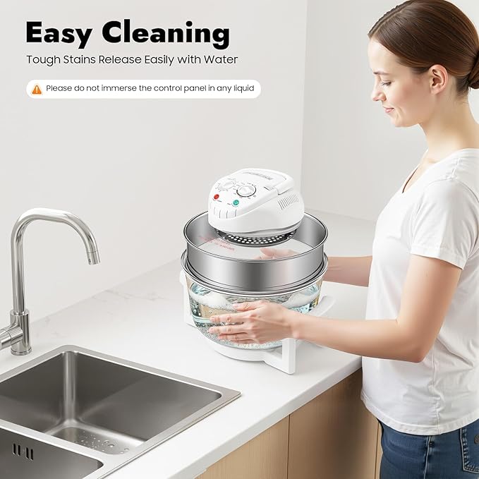 12L Air Fryer Oven Convection Oven Air Fryer 360° Vertical Heating Fat-Reducing Infrared Convection Healthy Meal Electric Ovenn Halogen Ovenn Countertop Model