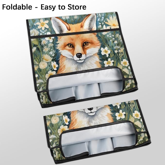 cfpolar Kitchen Aid Mixer Cover Compatible with 6-8 Quarts Cute Fox Flower Stand Mixer Cover Kitchen Aid Mixers Accessories Appliance Organizer Bag Dust Covers with Zipper Pocket