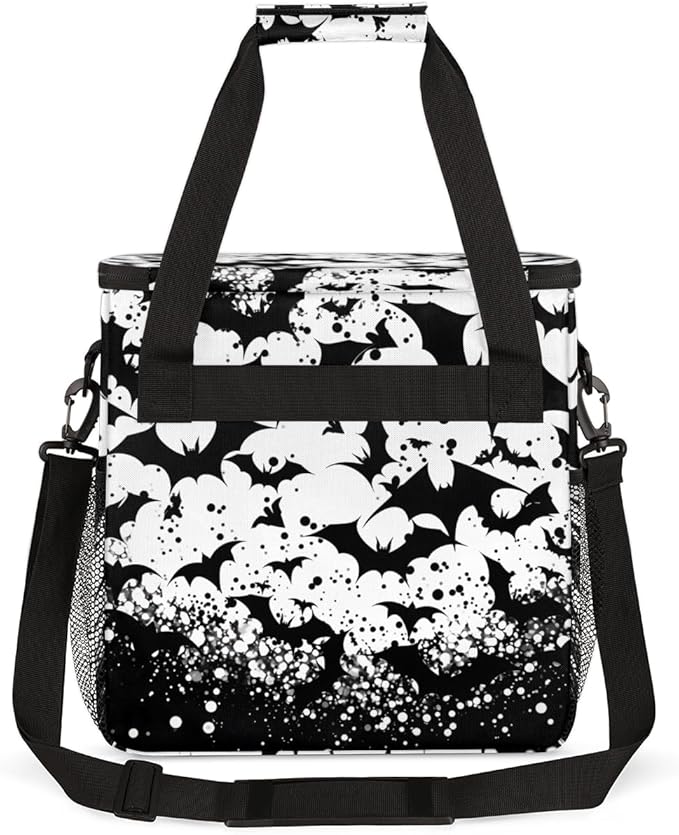 Magical Bat Coffee Maker Carrying Bag Dreamy Bat Travel Storage Bag Compatible with K-Mini or K-Mini Plus Single Serve Coffee Brewer Carrying Case with Multiple Pockets &amp Shoulder Strap