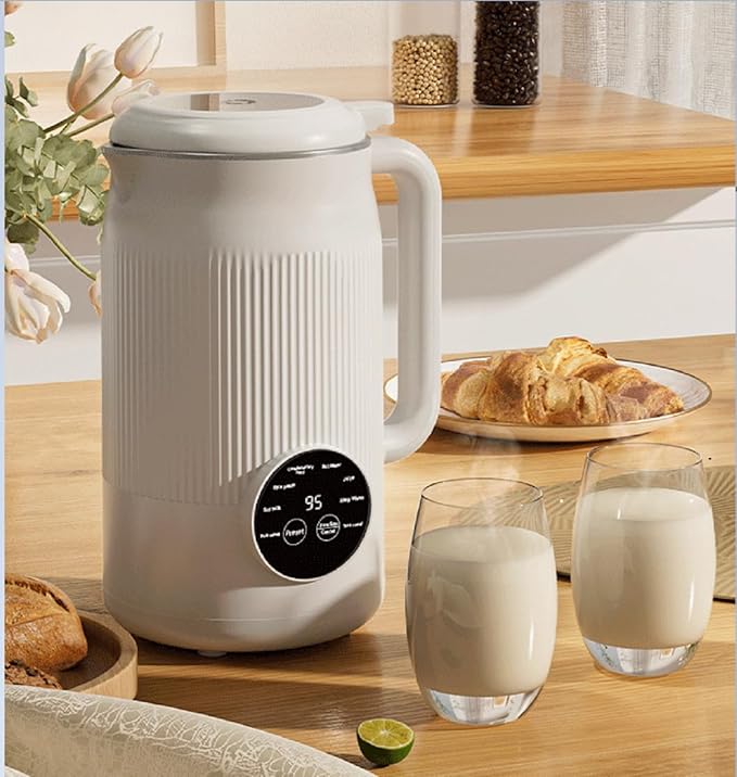 8-in-1 Automatic Soy Nut Milk Maker40oz Soy Milk Maker for Homemade AlmondOatSoy MilkRice PasteComplementary FoodJuiceMilk Maker Machine with Delay Start/Keep Warm/Self Clean/Boil Water