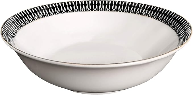 Lorren Home Trends Fiesta-57 Dinnerware Set for Entertaining One Size Black
