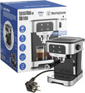 Dynastar 220 Volts Espresso Maker With Milk Frother -20 Bars-1200 Watts-Touch Control-Bundle 220-240 Volts (Not For Use In USA)