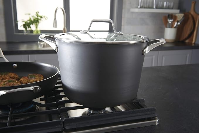 Calphalon 11-Piece Pots and Pans Set Nonstick Kitchen Cookware with Stay-Cool Handles Dishwasher and Metal Utensil Safe Black