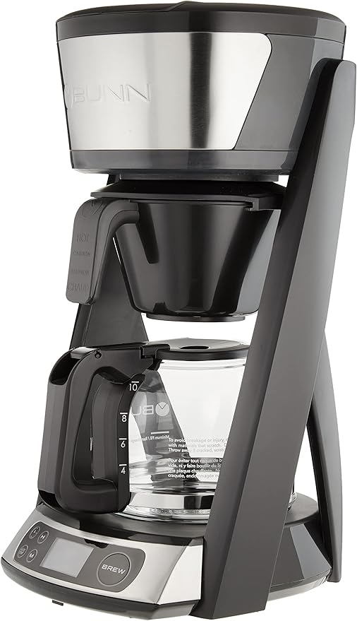 BUNN HB Heat N Brew Programmable Coffee Maker 10 cup Stainless Steel 46500.0003