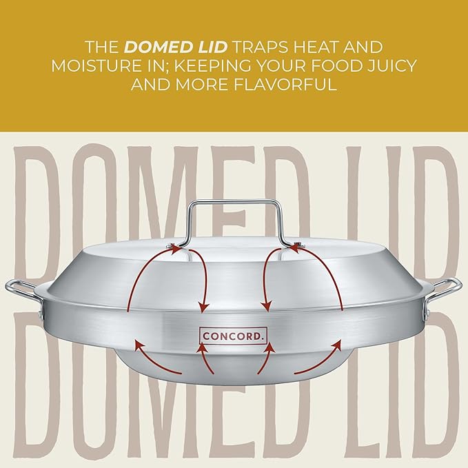 CONCORD Stainless Steel 3 Piece 22 Comal Cookware Set. Comales Discada Set