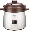 SanYuan 5L Ceramic Rice Cooker and Electric Stew Cooker 12-in-1 Smart Slow Cooker with Inner Clay Pot 700W 24H Timer &amp Keep Warm Baby Food Herbal Soup Maker – TGD50-SA21