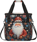 Xmas Santa Claus Coffee Maker Carrying Bag Fantastic Santa Claus Travel Storage Bag Compatible with K-Mini or K-Mini Plus Single Serve Coffee Brewer Carrying Case with Pockets &amp Shoulder Strap