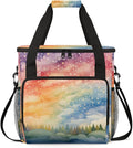 Rainbow Tree Coffee Maker Carrying Bag Portable Travel Storage Tote Bag Compatible with K-Mini or K-Mini Plus Single Serve Coffee Brewer Carrying Case with Multiple Pockets &amp Shoulder Strap