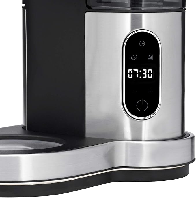 WMF Lumero Filter Coffee Machine Electric Coffee Pot with Glass Carafe Filter Coffee 10 Cups Timer Function Heating Plate Removable Water Tank Auto Shut-Off 1000W