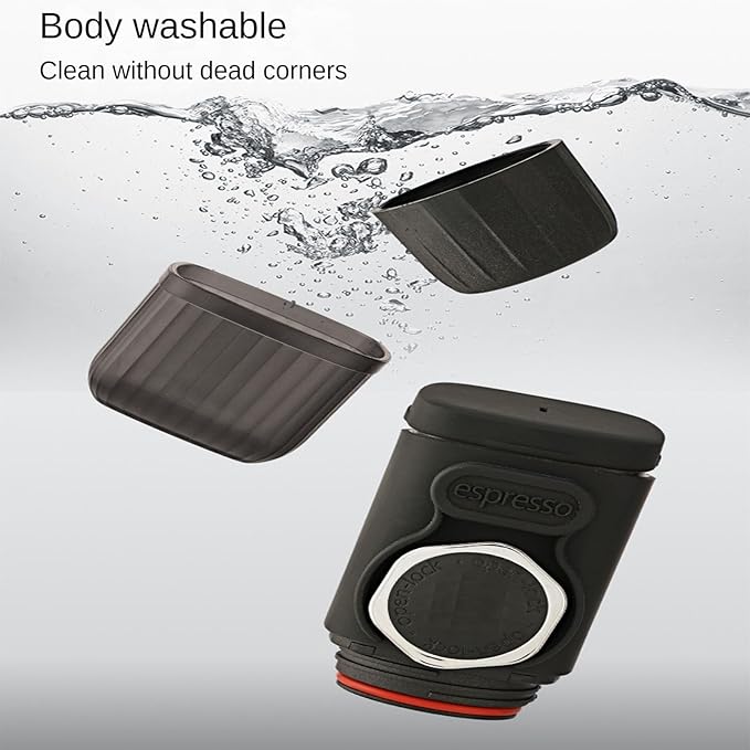 Coffee Machine with An Integrated Detachable and Washable Design Weighs Only 275g. It Can Easily Make Rich Espresso and Is The First Choice for Outdoor Coffee Travel.