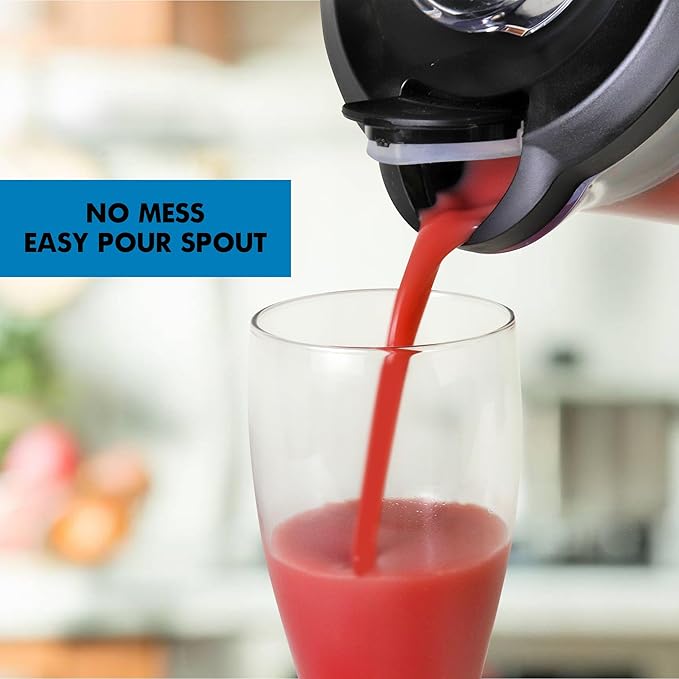 Kenmore Countertop Blender – Electric Mixer for Smoothies Ice Crush &amp Pulse Function Heavy Duty Tritan plastic Pitcher licuadora With 6 Speed Kitchen Appliance Dishwasher-Safe Jar Black