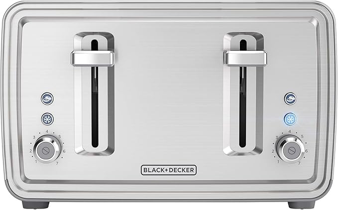 BLACK+DECKER 4-Slice Toaster Stainless Steel TR4900SSD