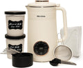 All-In-One Bundle Nut Milk Maker Machine – Includes 4 Storage Bottles Labels &amp Measuring Set 32oz Capacity 8 in 1 Function Soy Milk Maker Machine Automatic Stainless Steel Almond Nut Oat Rice