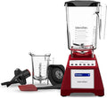 Blendtec Total Classic Original Blender 90 oz WildSide+ Jar 24 oz Twister Jar and Spectacula Spatula - Red