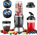 Smoothie Blender 25000 RPM Portable Blender for Smoothies Countertop Blenders for Kitchen with 37oz 32oz 23oz Personal Blenders Cups 2 Spout Lids &amp1 Resealable Lid for Crushing Juice Nuts
