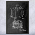 Radiant Control Toaster Patent Framed Print (18x24) Kitchen Art Cooking Gift Toaster Blueprint Restaurant Decor Culinary Gift
