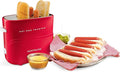 Nostalgia Retro Pop-Up Hot Dog Toaster 2 Link and 2 Bun Capacity With Mini Tongs Works With Chicken Turkey Veggie Sausages and Brats