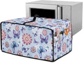 Butterfly Toaster Oven Cover Wide Slot Boho Mandala Print Toaster Oven Air Fryer Cover Dustproof Universal Fit Most Standard Toasters Blue