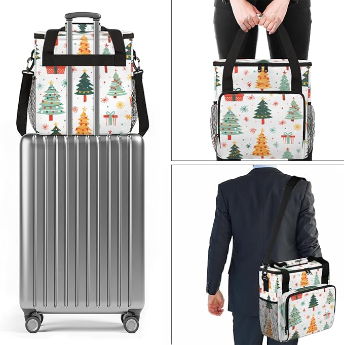 Graffiti Tree Coffee Maker Carrying Bag Christmas Gift Travel Storage Bag Compatible with K-Mini or K-Mini Plus Single Serve Coffee Brewer Carrying Case with Multiple Pockets &amp Shoulder Strap