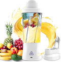 Portable Blender 6000mAh Personal Blender with USB Rechargeable for Shakes and Smoothies BPA Free 24 Oz Juicer Cup with 6 Blades and Lid