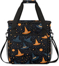 Mystical Halloween Witch Coffee Maker Carrying Bag Travel Storage Bag Compatible with K-Mini or K-Mini Plus Single Serve Coffee Brewer Carrying Case with Multiple Pockets &amp Shoulder Strap