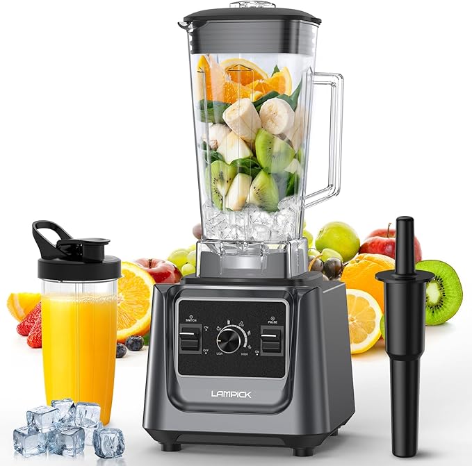 Blenders for Kitchen 2000W Blender for Smoothies 35000 RPM Professional Grade High-Speed Smoothie Blender with 68 oz Pitcher &amp 27 oz To-Go Cup for Shakes Ice Crushing and Frozen Fruit