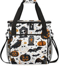 Magical Pumpkin Coffee Maker Carrying Bag Gothic Pumpkin Travel Storage Bag Compatible with K-Mini or K-Mini Plus Single Serve Coffee Brewer Carrying Case with Multiple Pockets &amp Shoulder Strap