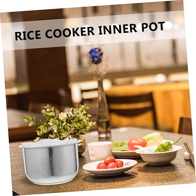 Stainless Inner Pot for Rice Cooker Cooker Liner Replacement Heat Transfer Performance