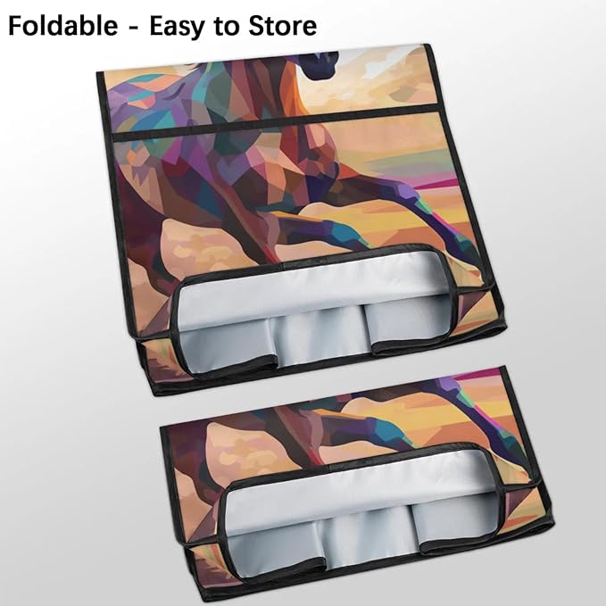 cfpolar Kitchen Aid Mixer Cover Compatible with 6-8 Quarts Painted Animal Horse Stand Mixer Cover Kitchen Aid Mixers Accessories Appliance Organizer Bag Dust Covers with Zipper Pocket