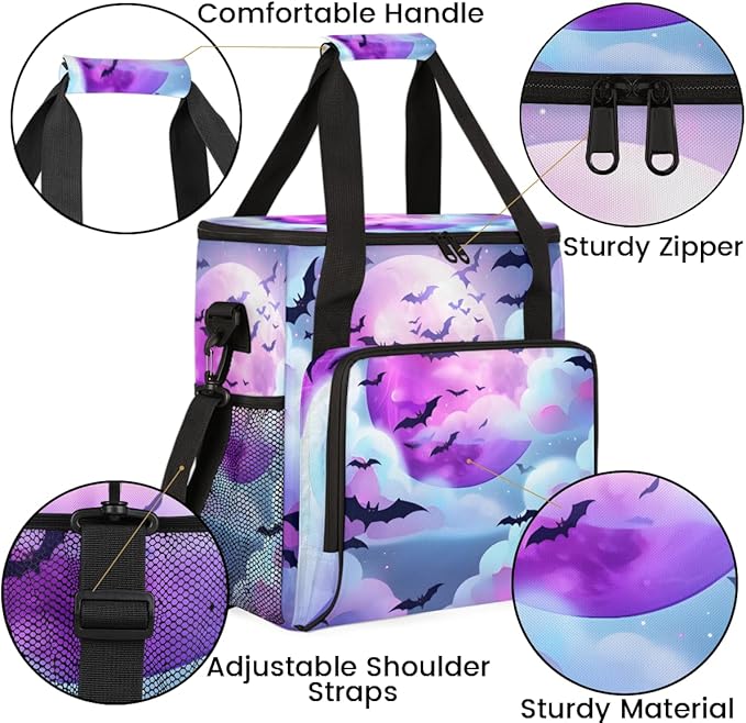 Fantastic Bat Coffee Maker Carrying Bag Fantastic Bat Travel Storage Bag Compatible with K-Mini or K-Mini Plus Single Serve Coffee Brewer Carrying Case with Multiple Pockets &amp Shoulder Strap