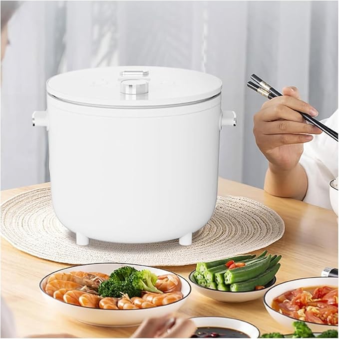 Mini Rice Cooker Commercial Rice Cooker 2L Portable Small Food Steamer Removable Nonstick Keep Warm For Grain Soup Or Vegetables