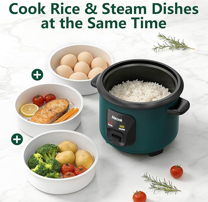 Mini Rice Cooker | 0.6 Liter Multi-functional Rice Cooker Small | Non-Stick Rice Pot | One-button Operation | Automatic Keep Warm | Overheat-proof Design | Suitable for Families of 1-3 People.