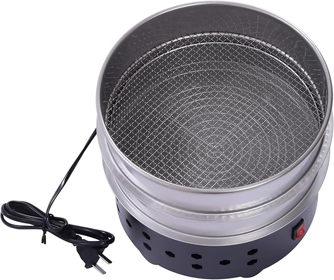 1.3lb Double Coffee Bean Cooler Electric Coffee Beans Cooling Machine for Home Coffee Roasting Cooling Rich Flavour Not Coffee Roaster (Black)