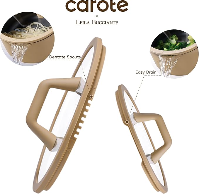 CAROTE 31PCS Pots and Pans Set Nonstick Cookware Set Kitchen Non Stick Induction Titanium Cookware Non-toxic Granite Cooking set PFOA Free