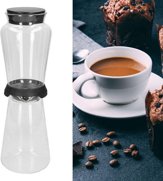 ZJchao Ice Cold Brew Dripper Professional High Borosilicate Glass Cold Brew Coffee Maker Slow Drip Extraction for Home Kitchen 900ml Capacity