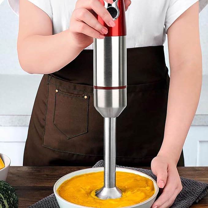 1000W Hand Removable Blender Electric Immersion Blender 2 Adjustable Speeds Stick Blender with Stainless Steel Blades for Baby Food Soups and Purees