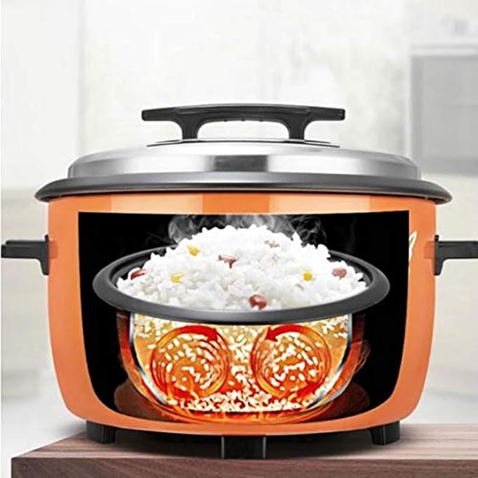 220V Rice Cooker 8-18L Large Capacity 12-15-20-25 People Commercial Canteen Hotel Rice Cooker Multi-Function Smart Electric Rice Cooker Soup Pot Small Rice Cookers18L