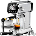 High-Pressure Coffee Maker Stainless Steel High-Pressure Espresso Machine 0.8L Water Tank Steam Control Frothy Drinks Ideal for Home Baristas Perfect for Specialty Coffee