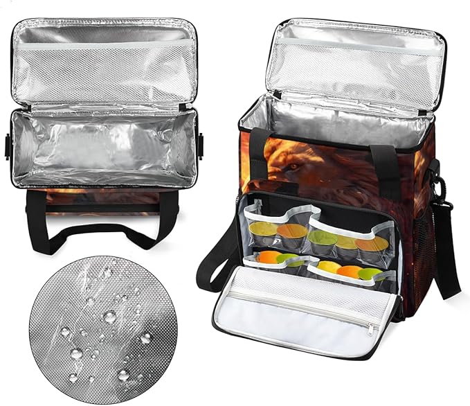 Fire Lion Coffee Maker Carrying Bag Portable Travel Storage Tote Bag Compatible with K-Mini or K-Mini Plus Single Serve Coffee Brewer Carrying Case with Multiple Pockets &amp Shoulder Strap