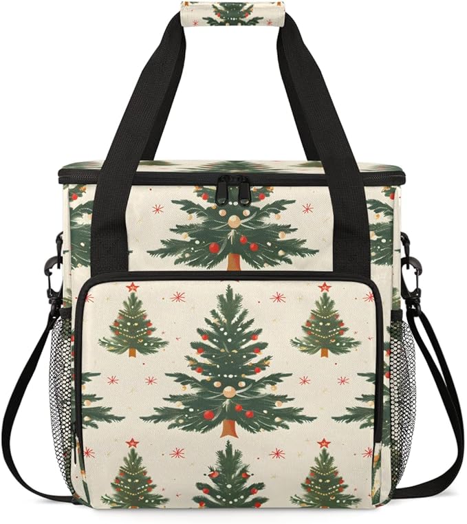 Cartoon Tree Coffee Maker Carrying Bag Cute Tree Travel Storage Bag Compatible with K-Mini or K-Mini Plus Single Serve Coffee Brewer Carrying Case with Multiple Pockets &amp Shoulder Strap