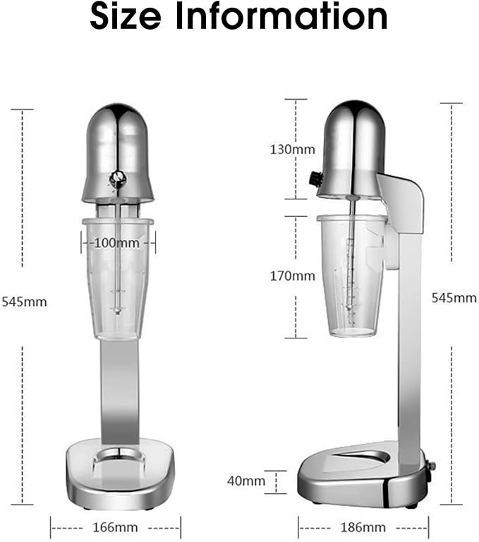 180W Electric Milk Shaker Machine 18000R/Min Ice Cream Smoothies Blender Professional Two-Speed Regulation Ce/Fcc/CCC/Pse
