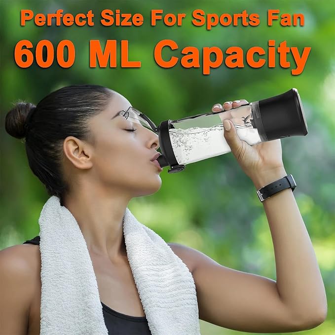 20oz Portable Blender 240W USB Rechargeable Smoothie Blender with LED Display Pulse &amp Blend Modes IPX7 Waterproof BPA-FreeTravel Juicer for Shakes Ice Crushing Sports &amp Outdoor Black